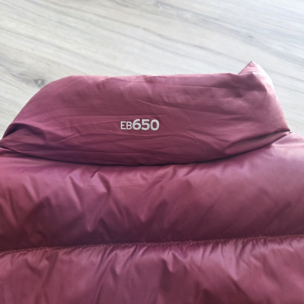 Eddie Bauer EB650 Goose Down Vest Quilted Puffer Maroon Size L - Picture 6 of 12